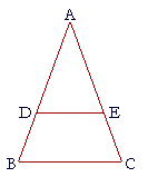 An isosceles triangle