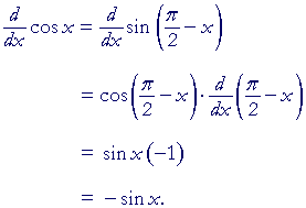 Производная функции cos 5x