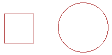 A square and a circle