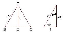 The 30°-60°-90° triangle. Topics in trigonometry.